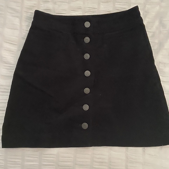 Aritzia Dresses & Skirts - ARITZIA Black Cord Mini-Skirt